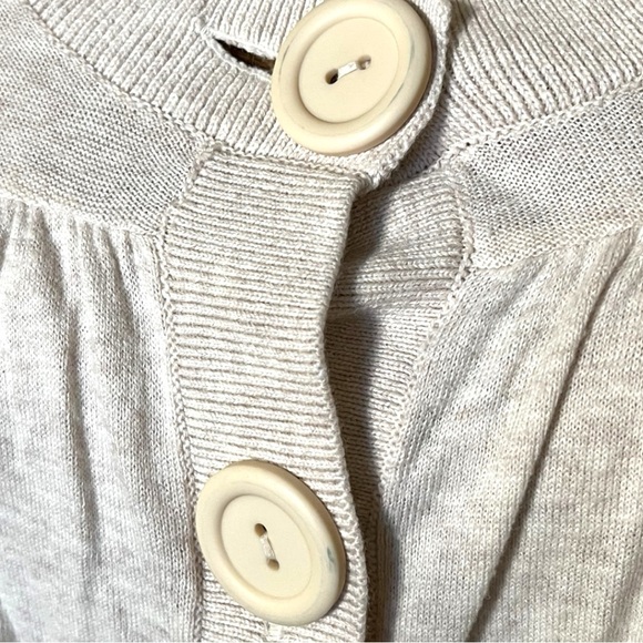 Elle 100% Cotton Cream Cropped Cardigan XS - Picture 7 of 16